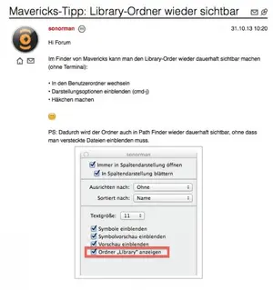 Libary dauerhaft sichtbar machen.webp
