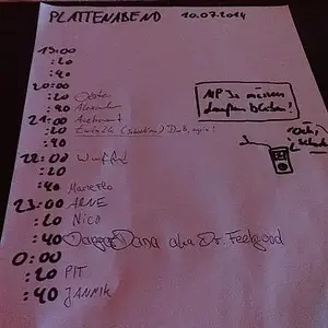 Plattenabend im Polyester Oldenburg 10.07.2014