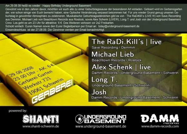 6 Jahre Underground Basement