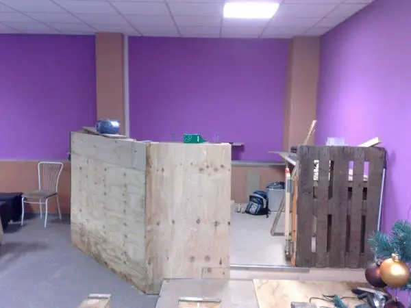 Neus Dj-pult Bau Dez 2009