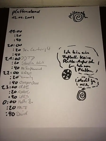 Plattenabend im Polyester in Oldenburg mit twin2k, 12.06.2014