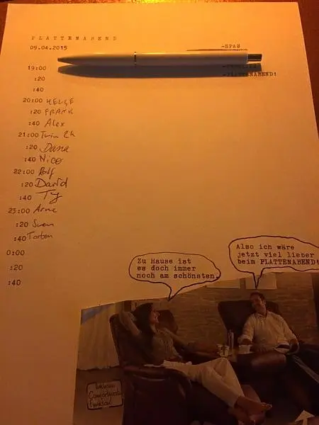 Plattenabend im Polyester Oldenburg 09-04-2015