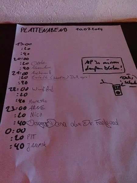 Plattenabend im Polyester Oldenburg 10.07.2014