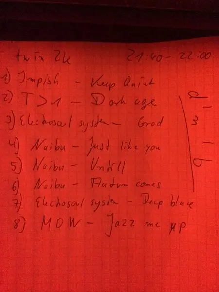 twin2k @ Plattenabend 11-9-2014 Polyester Oldenburg