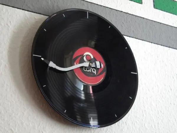 Vinyl-wanduhr
