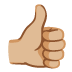 Daumen hoch: mittelheller Hautton :thumbsup_tone2: 👍🏼