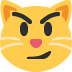 Katze mit schiefem Lächeln :smirk_cat: 😼