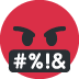 Gesicht mit Symbolen über dem Mund :face_with_symbols_over_mouth: 🤬